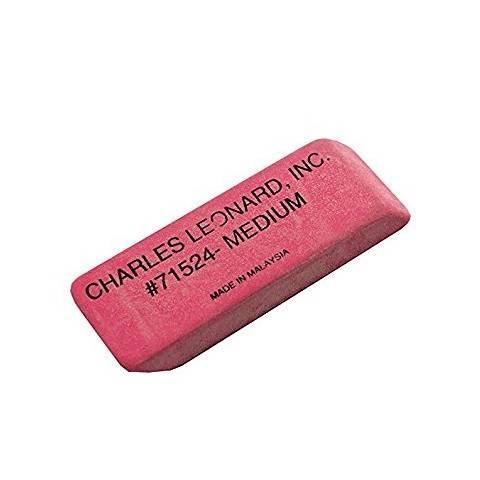 Pink Wedge Erasers, Medium, 12/Pkg.