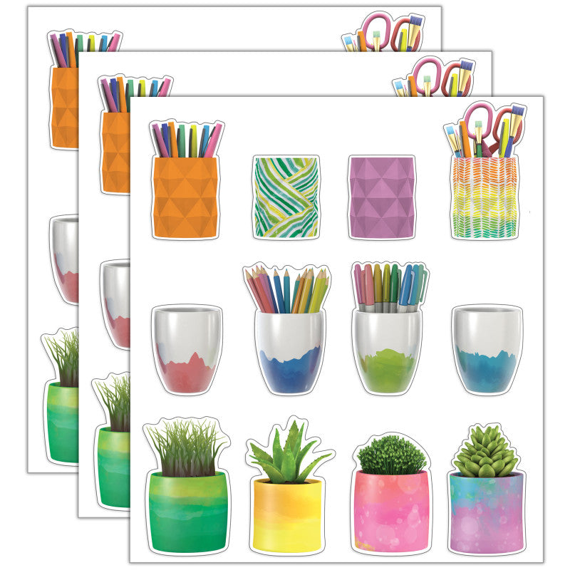 Creatively Inspired Planters & Cups Cut-Outs, 36 Per Pack, 3 Packs