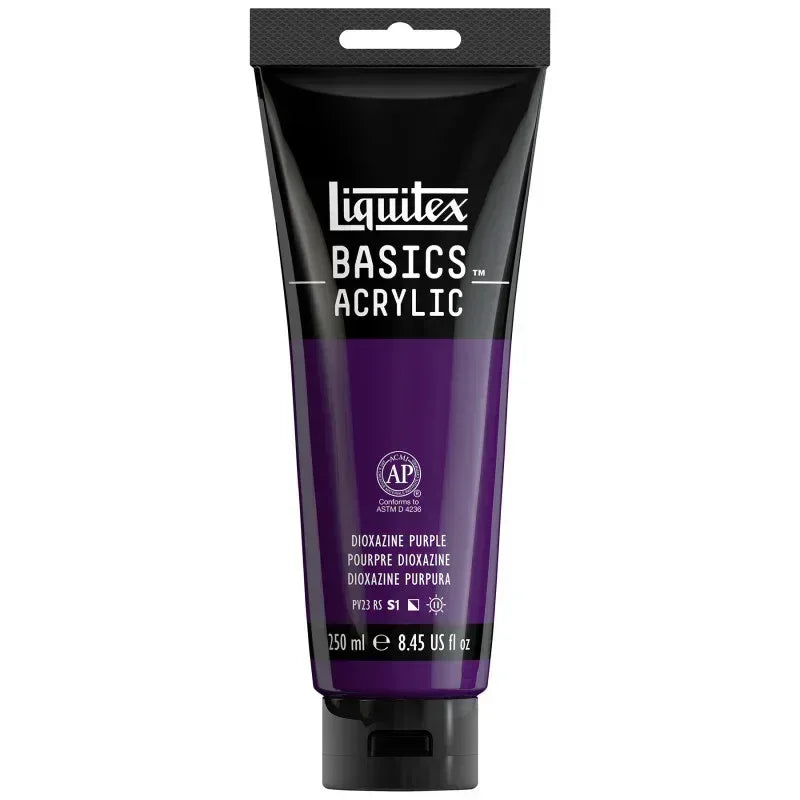 BASICS Acrylic Paint, 250 mL, Tube, Dioxazine Purple