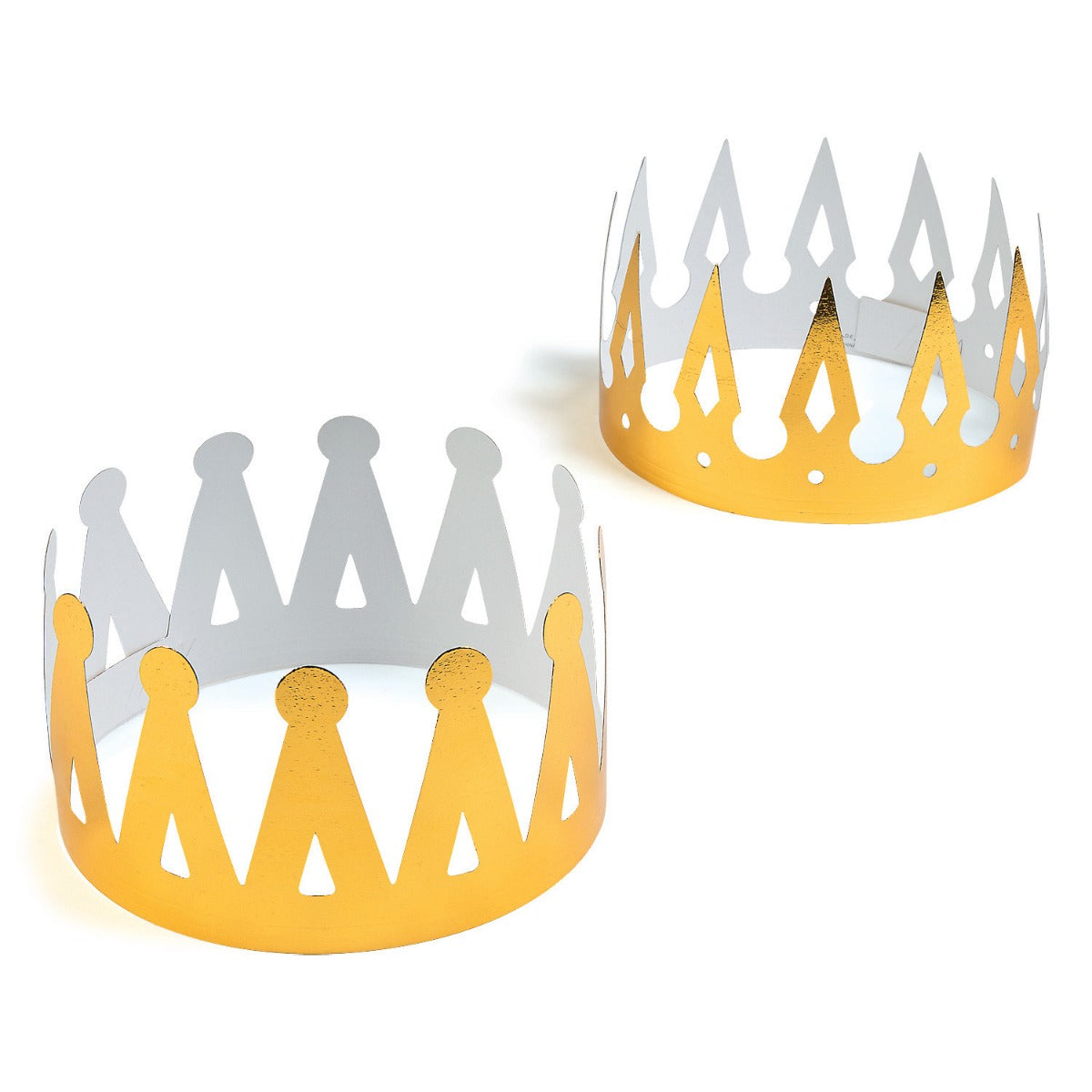 Gold Foil Crowns, 24" x 4" - Pack of 12