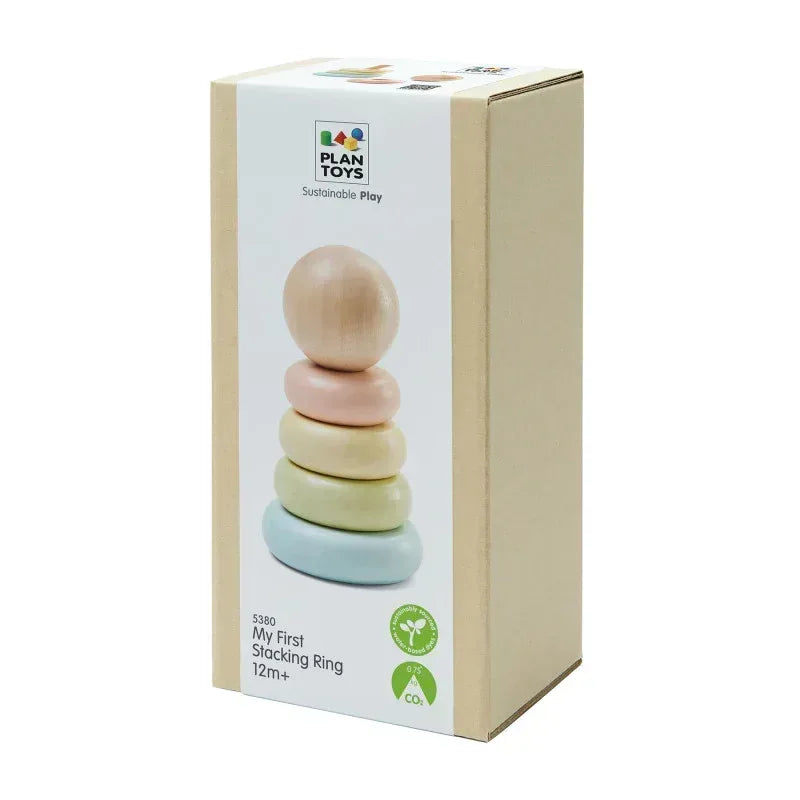 First Stacking Ring Baby Toy - Pastel