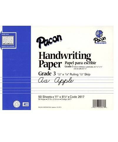 Writing Paper Grade 2 Primary Practice Tablet 8" x 10" 50 Sheets