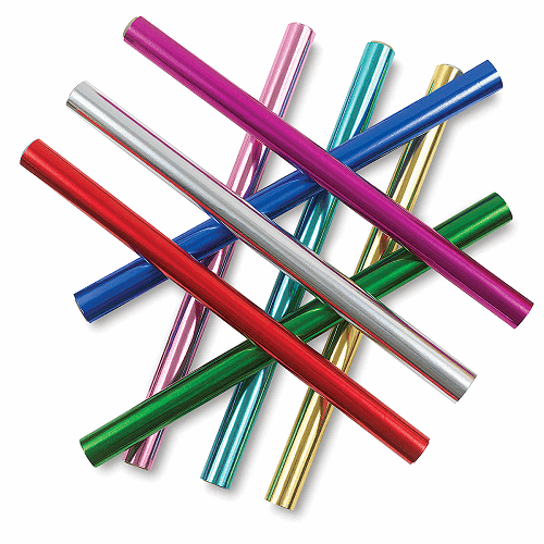 Hygloss Metallic Foil Paper 22" x 26" 12 Sheets Red