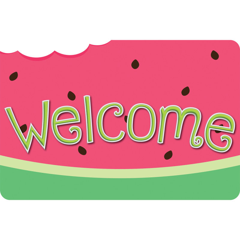 The Original Fun Mat&trade;, Welcome Mat, 15.5" x 23.5", Watermelon Welcome