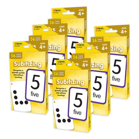 Subitizing Flash Cards, 56 Per Pack, 6 Packs