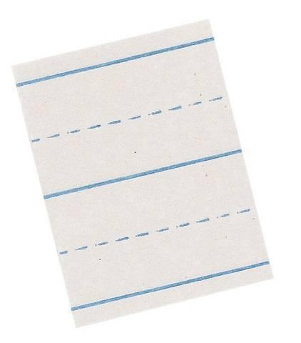 Pacon Picture Story Paper - White Ruled Newsprint 18" X 12" 500 SHEETS