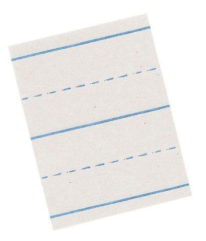 Pacon Picture Story Paper - White Ruled Sulphite Bond 18" X 12" 500 SHEETS