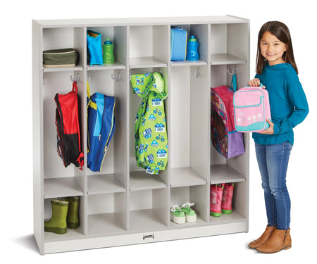 Rainbow Accents® 5 Section Coat Locker - Gray