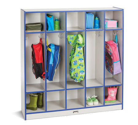 Rainbow Accents® 5 Section Coat Locker - Blue