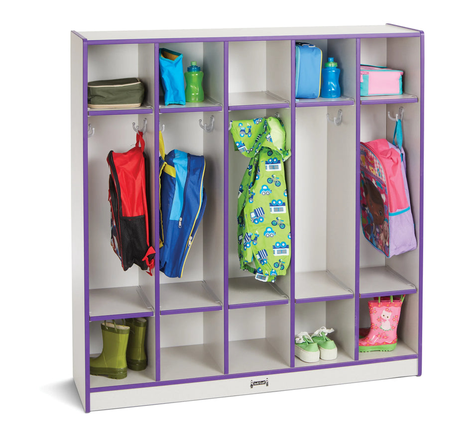 Rainbow Accents® 5 Section Coat Locker - Purple