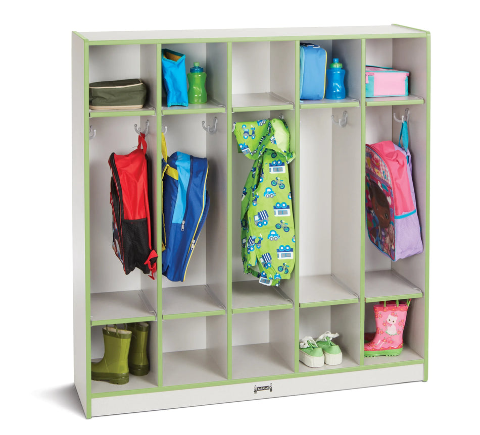 Rainbow Accents® 5 Section Coat Locker - Key Lime Green