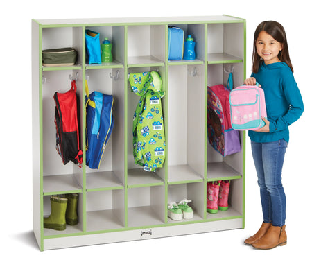 Rainbow Accents® 5 Section Coat Locker - Key Lime Green