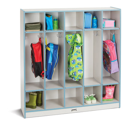 Rainbow Accents® 5 Section Coat Locker - Coastal Blue