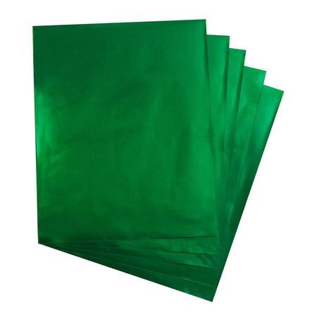 Hygloss Metallic Foil Paper 8.5" x 11" Green