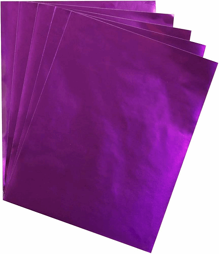 Hygloss Metallic Foil Paper 8.5" x 11" Purple