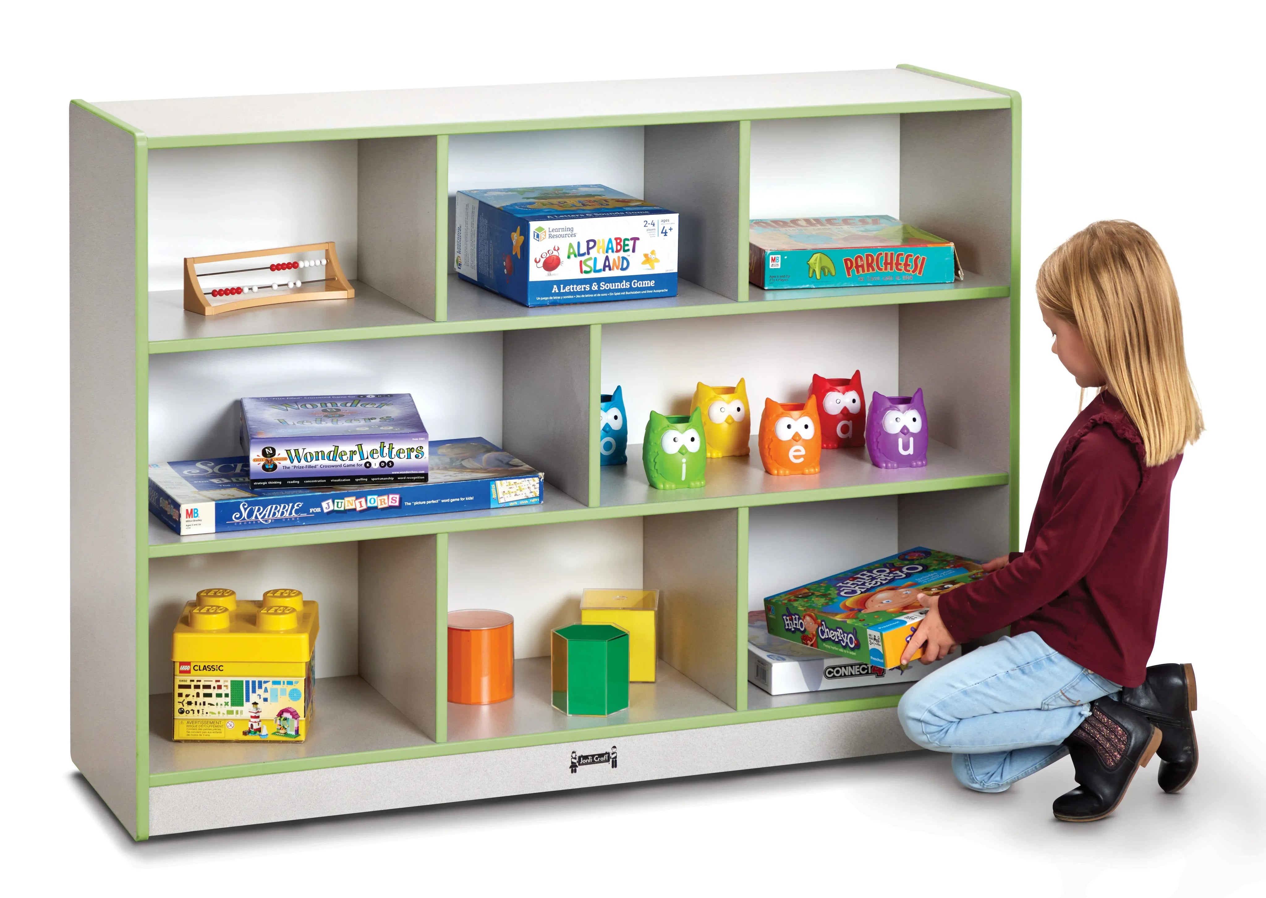 Rainbow Accents® Super-Sized Single Mobile Storage Unit - Key Lime Green
