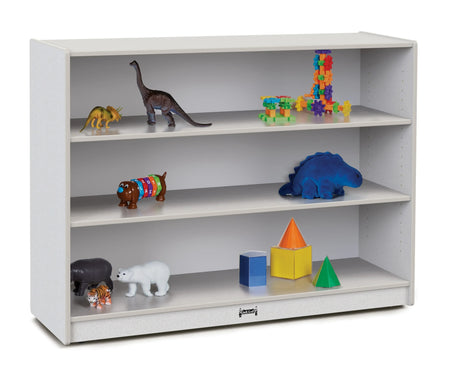 Rainbow Accents® Super-Sized Adjustable Mobile Straight-Shelf - Gray