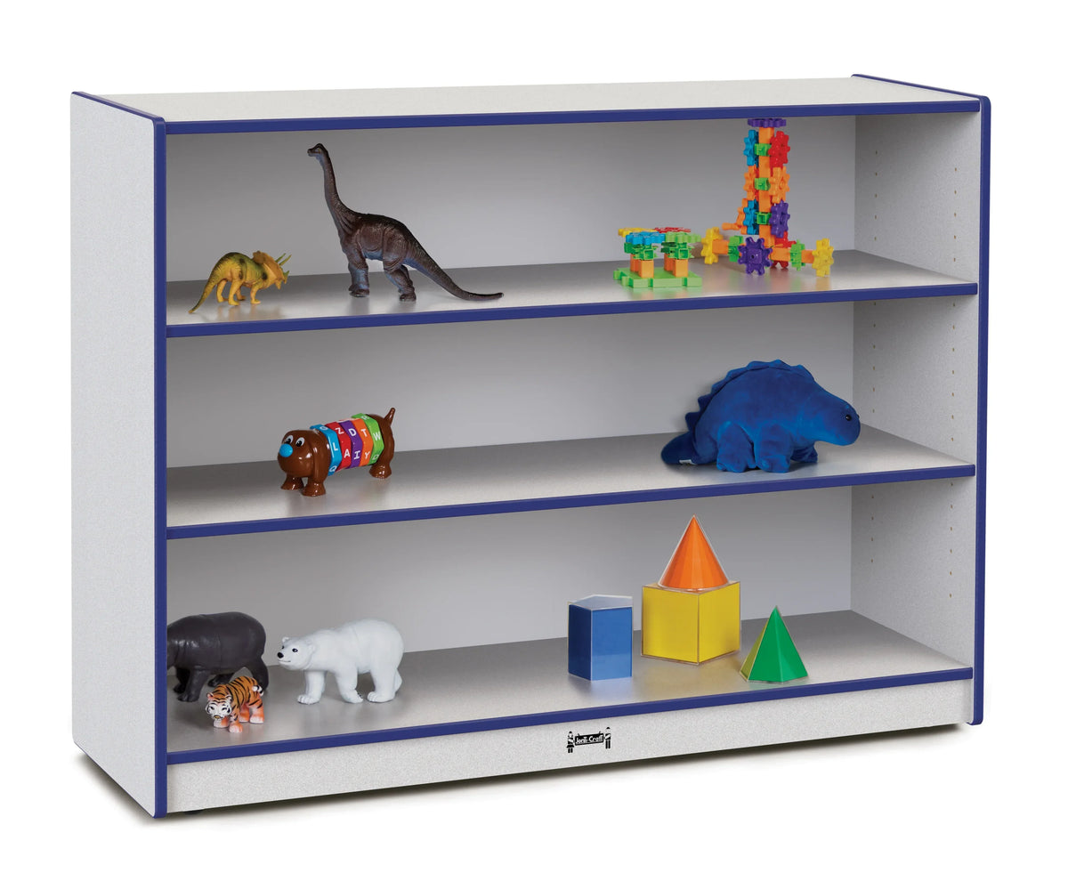 Rainbow Accents® Super-Sized Adjustable Mobile Straight-Shelf - Blue