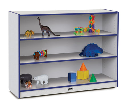 Rainbow Accents® Super-Sized Adjustable Mobile Straight-Shelf - Blue