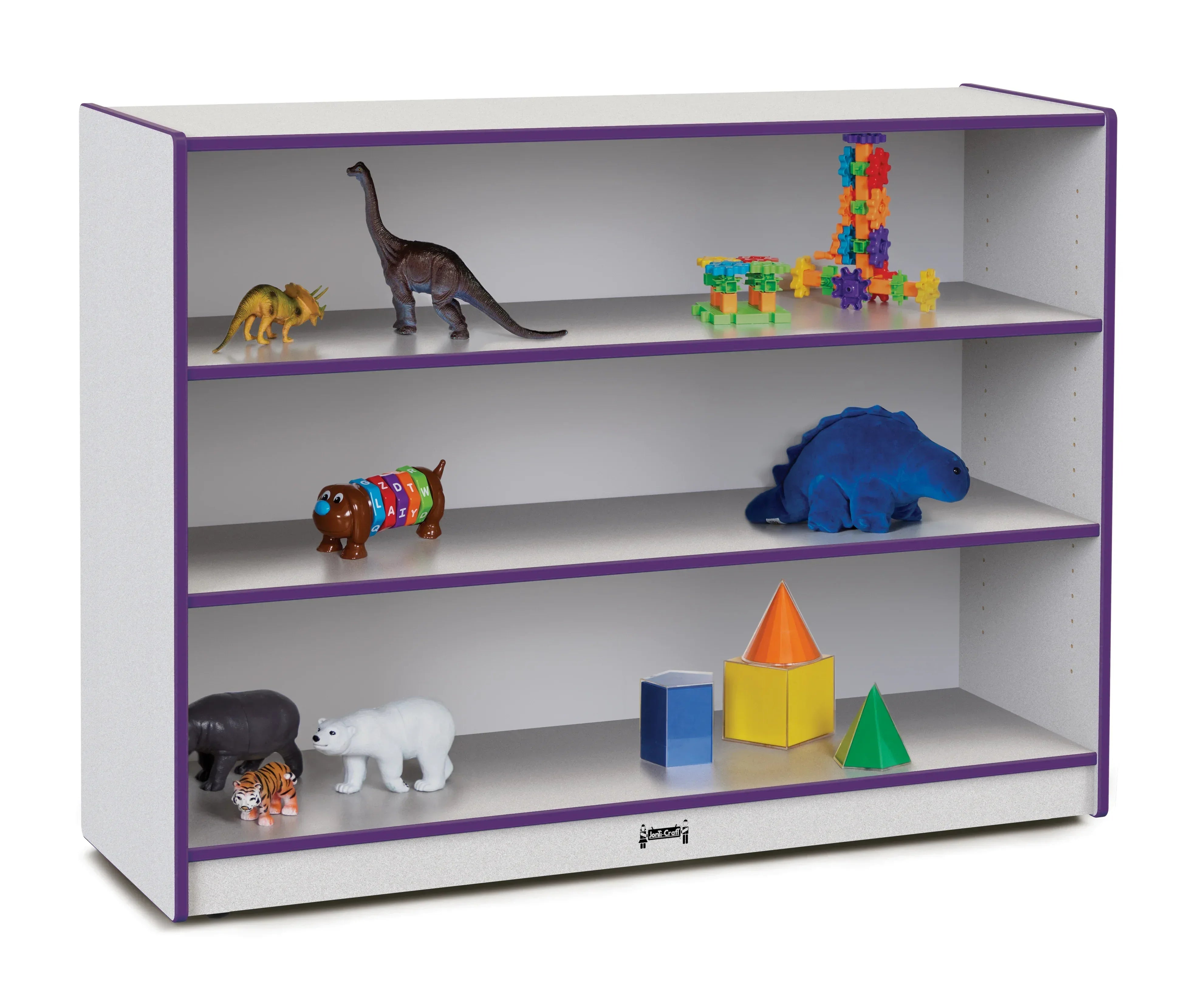 Rainbow Accents® Super-Sized Adjustable Mobile Straight-Shelf - Purple