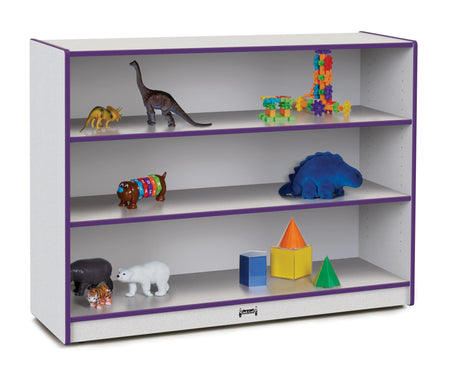 Rainbow Accents® Super-Sized Adjustable Mobile Straight-Shelf - Purple