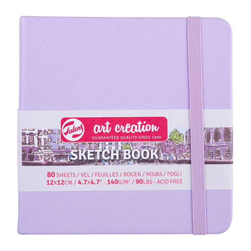 Sketchbook, 80 Sheets, 90lbs, Pastel Violet Cover, 4.7" x 4.7" 269376162acdcf3eb839a55ba5827a8476f1c400
