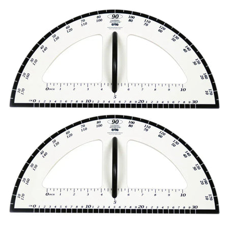 Dry Erase Magnetic Protractor, Pack of 2