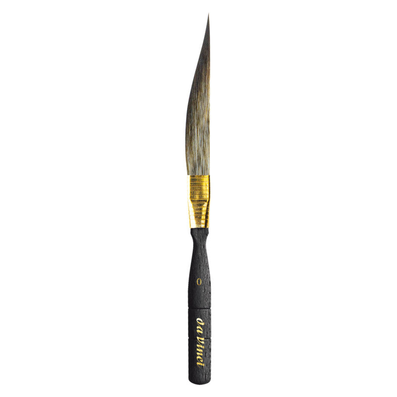 CASANEO Dagger Striper with Traditional Pinstriping Handle, Synthetic, Watercolor & Acrylic, Slant, Series 703, Size 0