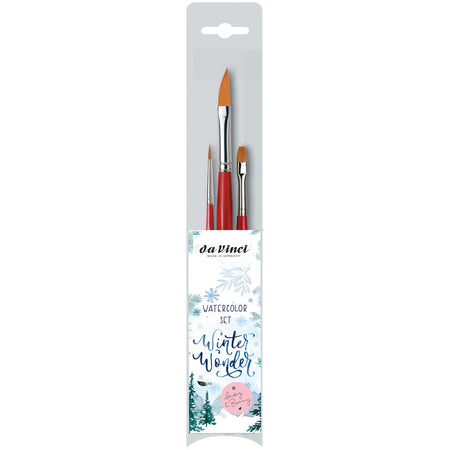 Artist Signature Collection by May & Berry Design Studio (Winter Wonder), Watercolor Brushes, Assorted, 3 Brush Set