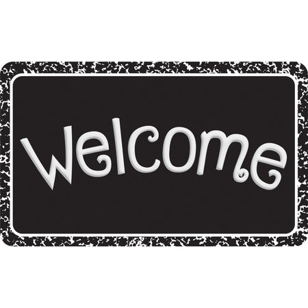 The Original Fun Mat&trade;, Welcome Mat, 18" x 30", Black Composition Welcome