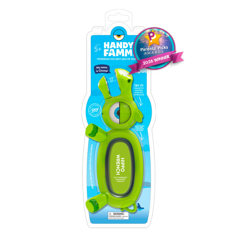 Chomp the Hippoâ¢ Kids Green Adjustable Wrench â STEM Learning Tool for Kids, Beginner DIY Tool