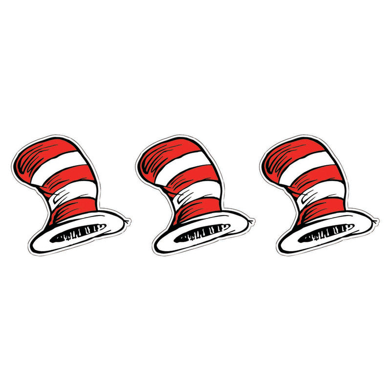 The Cat in the Hat&trade; Hats Paper Cut Outs, 36 Per Pack, 3 Packs