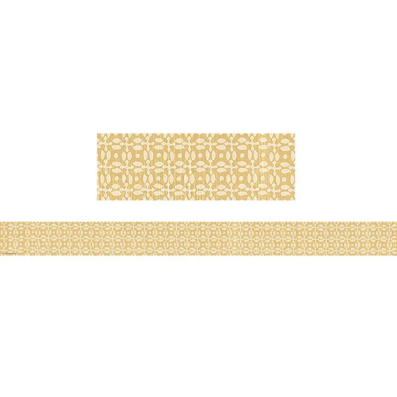 Classroom Cottage Buttercup Straight Border Trim, 35 Feet