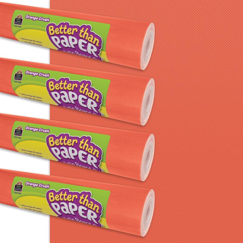 Orange Crush Better Than PaperÂ® Bulletin Board Roll, 4 ft x 12 ft, 4-Pack
