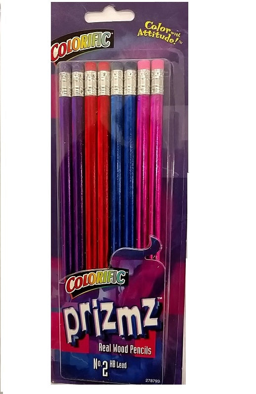 Sanford Colorific No. 2 HB lead Real Wood Pencils, 8/Pack