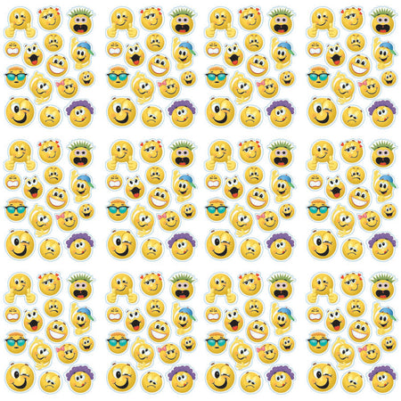 Emoticons Window Clings, 12 Sheets