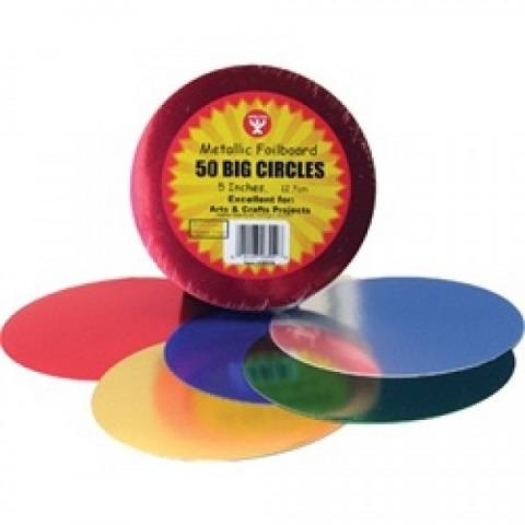 Hygloss 5" Metallic Foil Board Circles
