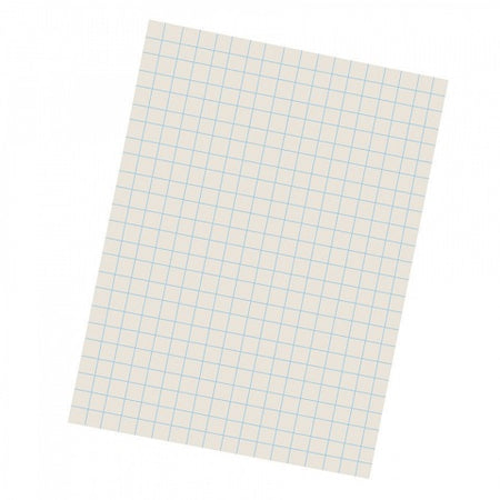 9" x 12" White 1/2" Quadrille Drawing Paper - 500/Sheets