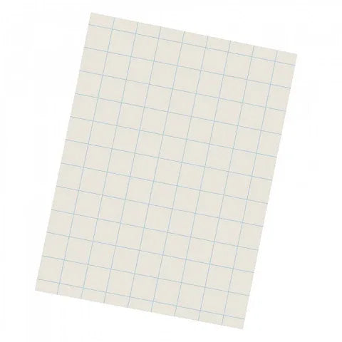 9" x 12" White 1" Quadrille Drawing Paper - 500/Sheets