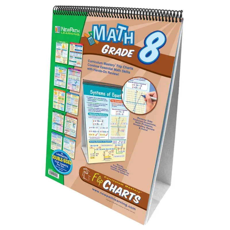 Math Skills Curriculum Mastery&reg; Flip Chart, 10 Pages, Grade 8