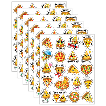 Pizza Smelly Stickers, 120 Per Pack, 6 Packs