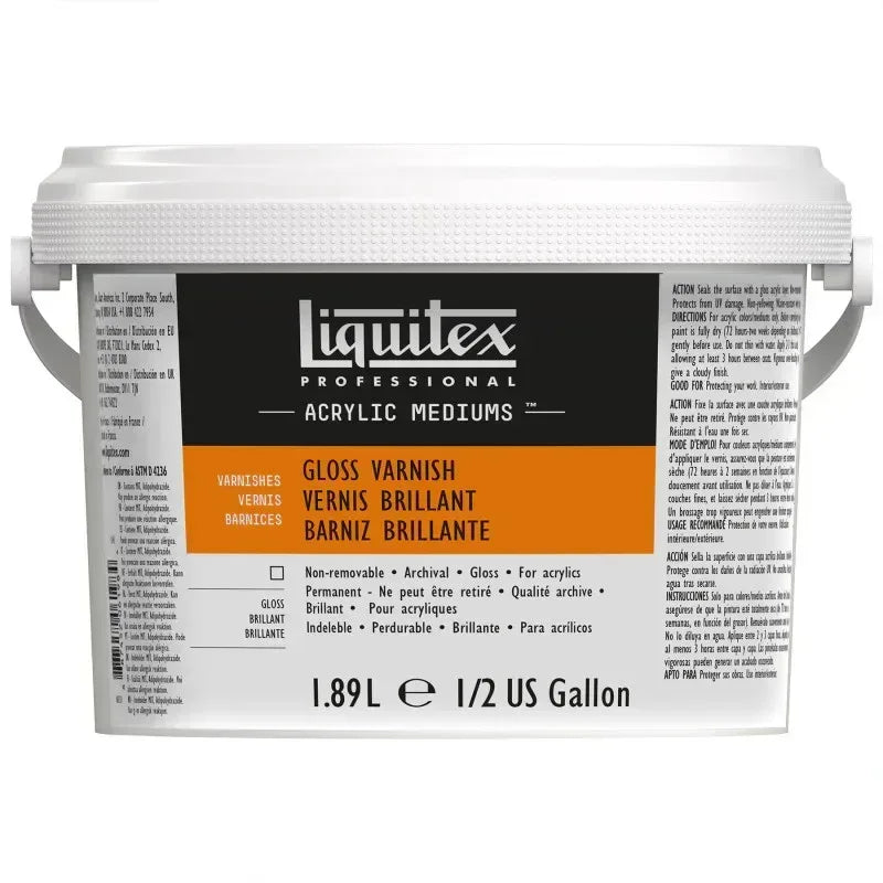 Professional Acrylic Gloss Varnish, Clear, 64 oz (1.89 L)
