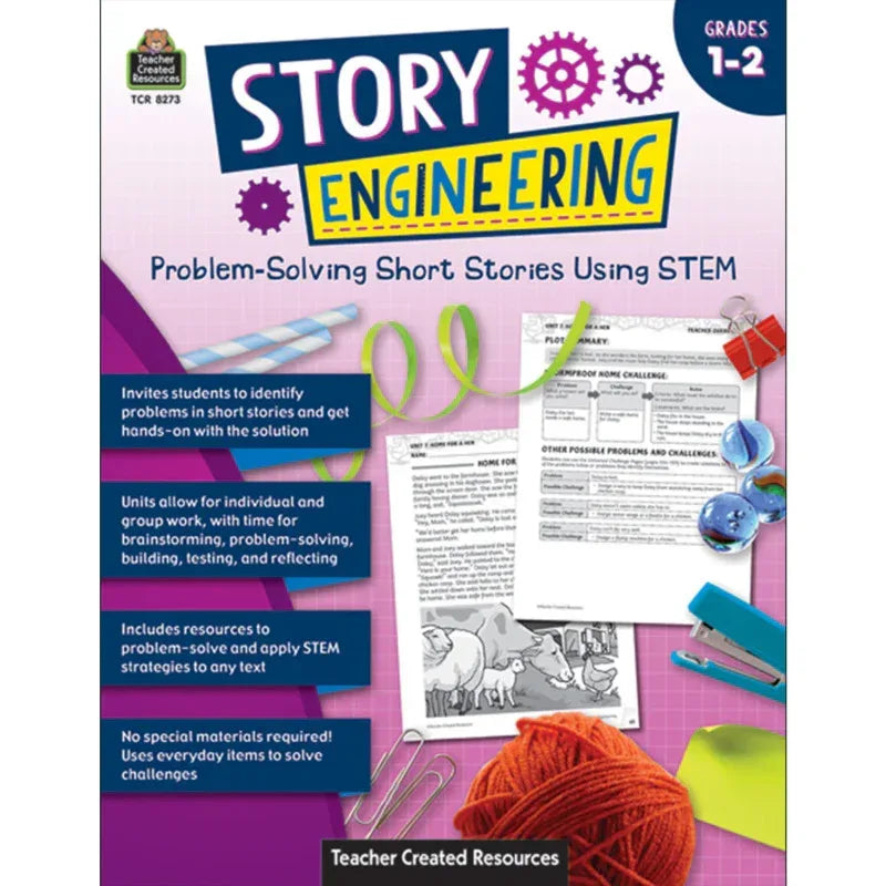 Story Engineering: Problem-Solving Short Stories Using STEM, Grade 1-2