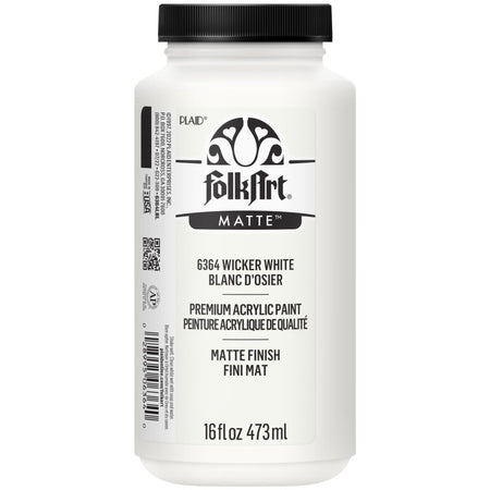 Acrylic Paint Matte, 16oz., Wicker White