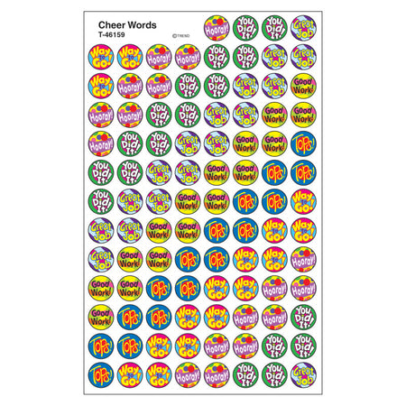 Cheer Words superSpots&reg; Stickers, 800 ct