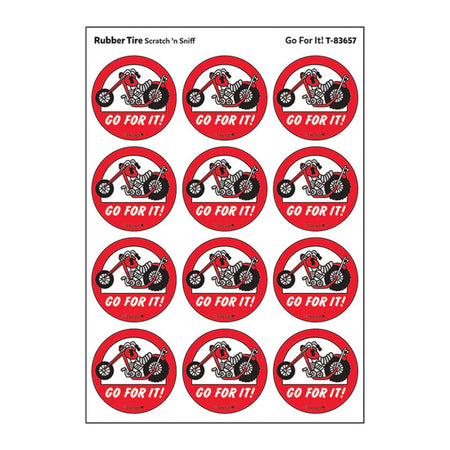 Go For It!/ Rubber Tire Scent Stickers, 24 ct.