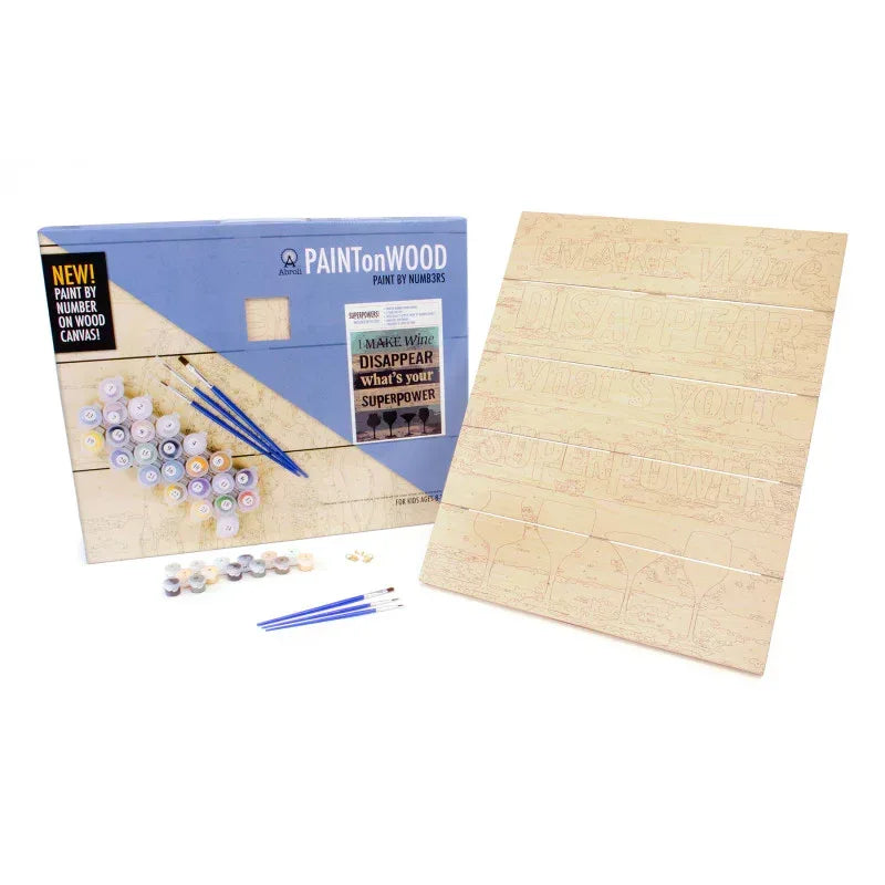 Large Paint On Wood by Number - Superpower