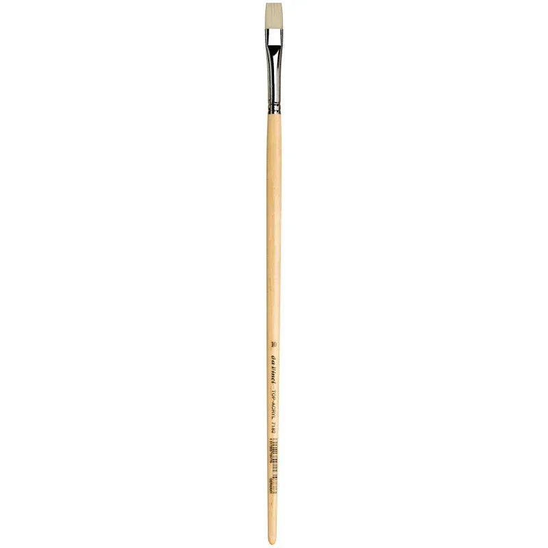 TOP-ACRYL Bright White Brush, Synthetic, Acrylic & Oil, Flat, Series 7182, Size 10