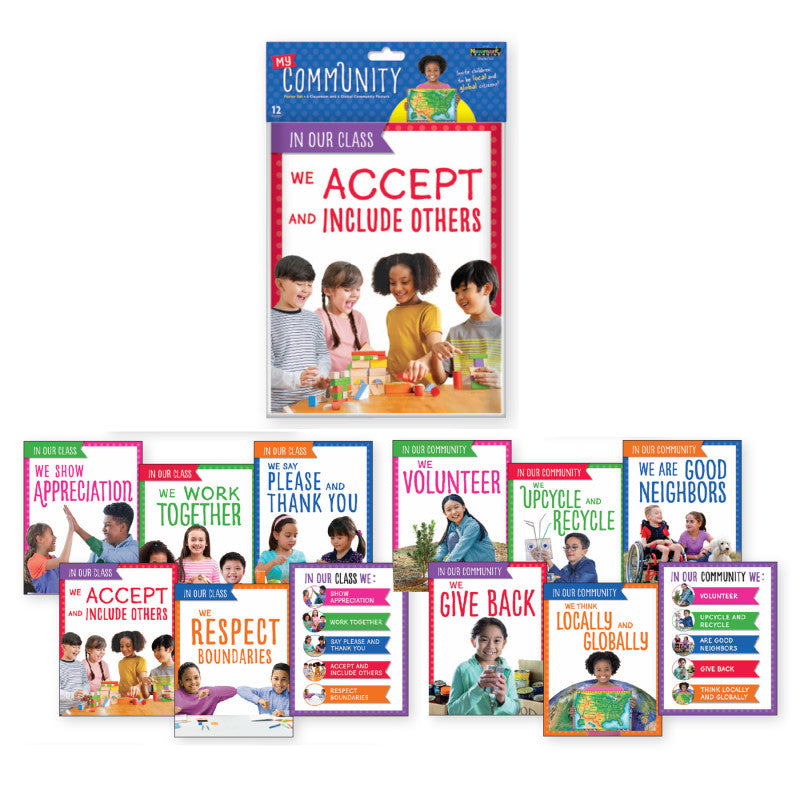 We Are a Community Classroom Poster Sets, Grades PreK&ndash;1