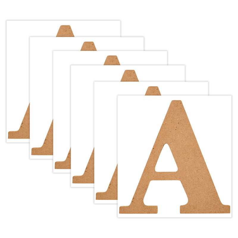 MDF Letter, A, 5 Inch, Pack of 12